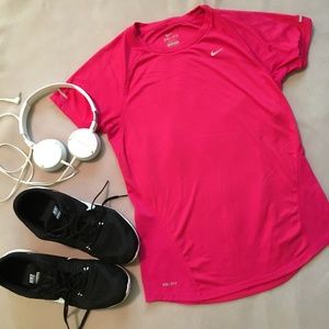 SALE! Nike Pink Dri-Fit Short Sleeve T-Shirt